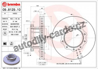 Brzdový kotouč BREMBO 09.8129.10 - MERCEDES-BENZ