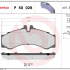 Sada brzdových destiček BREMBO P50028 - MERCEDES-BENZ, VW