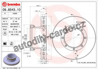 Brzdový kotouč BREMBO 09.8543.10