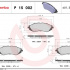Sada brzdových destiček BREMBO P15002 - CHEVROLET, DAEWOO