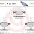 Sada brzdových destiček BREMBO P23057 - FIAT