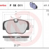 Sada brzdových destiček BREMBO P50011 - MERCEDES-BENZ