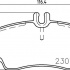 Sada brzdových destiček BREMBO P50047 - MERCEDES-BENZ