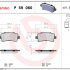 Sada brzdových destiček BREMBO P59060