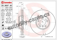 Brzdový kotouč BREMBO 09.8697.81