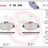 Sada brzdových destiček BREMBO P50049 - MERCEDES-BENZ