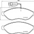 Sada brzdových destiček BREMBO P23143