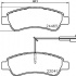 Sada brzdových destiček BREMBO P61125