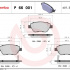 Sada brzdových destiček BREMBO P66001 - PROTON