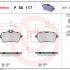 Sada brzdových destiček BREMBO P50117 - MERCEDES-BENZ