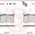 Sada brzdových destiček BREMBO P50121 - MERCEDES-BENZ