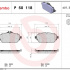 Sada brzdových destiček BREMBO P50118 - MERCEDES-BENZ