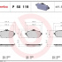 Sada brzdových destiček BREMBO P50119 - MERCEDES-BENZ