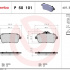 Sada brzdových destiček BREMBO P50101 - MERCEDES-BENZ