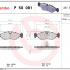 Sada brzdových destiček BREMBO P50081 - MERCEDES-BENZ, VW