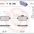 Sada brzdových destiček BREMBO P50099 - MERCEDES-BENZ