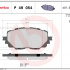 Sada brzdových destiček BREMBO P49054 - FIAT, MAZDA