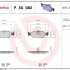 Sada brzdových destiček BREMBO P50082 - MERCEDES-BENZ, PUCH, VW