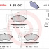 Sada brzdových destiček BREMBO P50067 - MERCEDES-BENZ