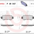 Sada brzdových destiček BREMBO P49047 - MAZDA