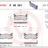 Sada brzdových destiček BREMBO P49021 - MAZDA