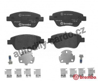 Sada brzdových destiček BREMBO P23169 - FIAT