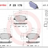 Sada brzdových destiček BREMBO P23170 - FIAT