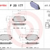 Sada brzdových destiček BREMBO P23177 - FIAT, JEEP