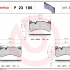 Sada brzdových destiček BREMBO P23186 - ALFA ROMEO