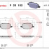 Sada brzdových destiček BREMBO P23152 - ALFA ROMEO