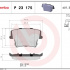 Sada brzdových destiček BREMBO P23175 - CHRYSLER, DODGE, LANCIA