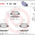 Sada brzdových destiček BREMBO P23150 - FIAT