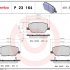 Sada brzdových destiček BREMBO P23164 - FIAT, JEEP