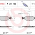 Sada brzdových destiček BREMBO P23122 - FIAT