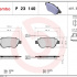 Sada brzdových destiček BREMBO P23140 - CITROËN, FIAT, PEUGEOT