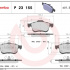 Sada brzdových destiček BREMBO P23155 - FIAT