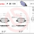 Sada brzdových destiček BREMBO P23131 - ALFA ROMEO