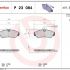 Sada brzdových destiček BREMBO P23084 - CITROËN, FIAT, PEUGEOT