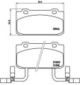 Sada brzdových destiček BREMBO P23030 - ALFA ROMEO