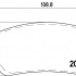 Sada brzdových destiček BREMBO P23014 - FIAT, LANCIA