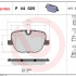 Sada brzdových destiček BREMBO P44025 - LAND ROVER