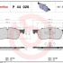 Sada brzdových destiček BREMBO P44026 - JAGUAR, LAND ROVER