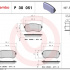 Sada brzdových destiček BREMBO P30051