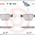 Sada brzdových destiček BREMBO P06012 - BMW