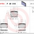 Sada brzdových destiček BREMBO P49016 - MAZDA