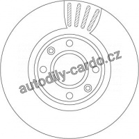 Brzdový kotouč TRW DF4813S - MERCEDES W204 C 07-