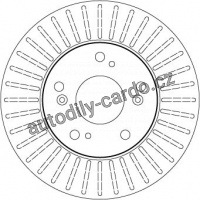 Brzdový kotouč TRW DF7195 - HONDA STREAM 01-