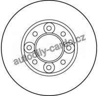Brzdový kotouč TRW DF1301 - TALBOT