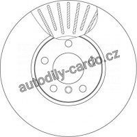 Brzdový kotouč TRW DF4852S - BMW X5 E70 07-