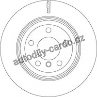 Brzdový kotouč TRW DF4854S - BMW X5 E70 07-